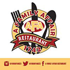 A Family Affair Restaurant menu