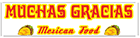 Muchas Gracias menu